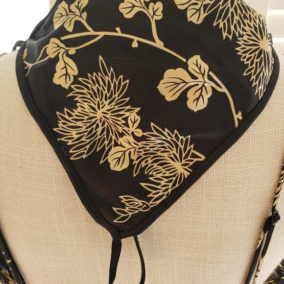 VICTORIA SECRET BLACK/BEIGE LACE LINGERIE SIZE L - Picture 5 of 12